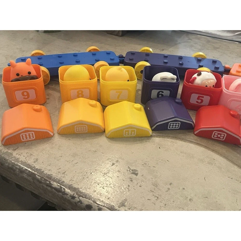 Montessori Animal Train Counting Colors Matching Sorting Toddler 23 Pieces